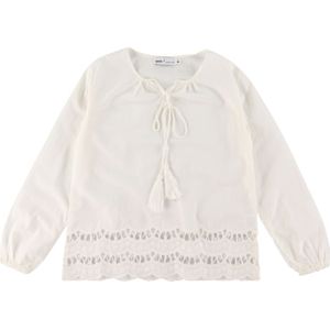 Hust and Claire Blouse - Wilde - Wit m. Veter - Hust and Claire - 14 jaar (164) - Shirts