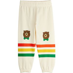 Mini Rodini Joggingbroek - Bear Stripe - Off-White - Mini Rodini - 6-7 jaar (116-122) - Joggingbroek
