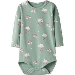 Name It Romper l/s - NbfVandora - Jadeiet/Cloud - Name It - 62 - Romper L/S