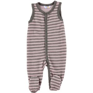 Joha Romper m. Voetjes - Wol - Grijs/Roze - Joha - 50 - Boxpak