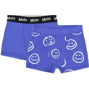 Molo Boxershorts - Justin - 2-pack - Maan Moods Blue - Molo - 7-8 jaar (122-128) - Boxershorts