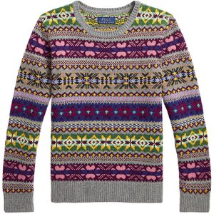 Polo Ralph Lauren Blouse - Wol - Multicolour m. Patroon - Polo Ralph Lauren - 8 jaar (128) - Shirts