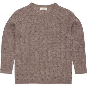 Copenhagen Colors Blouse - Wol - Gebreid - Pointelle - Naturel - Copenhagen Colors - 1½ jaar (86) - Shirts