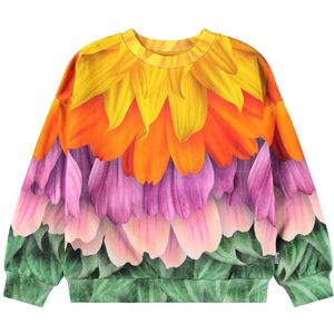 Molo Sweatshirt - Maxi - Multi Bloemblaadjes - Molo - 5 jaar (110) - Sweatshirt