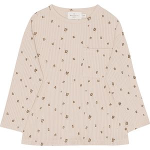 Monsieur Mini Blouse - Off White m. Chocolade - Monsieur Mini - 6-9 mnd - Shirts