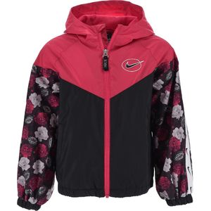 Nike Jas - Floral Windrunner - Zwart/Roze - Nike - 4 jaar (104) - Zomerjas