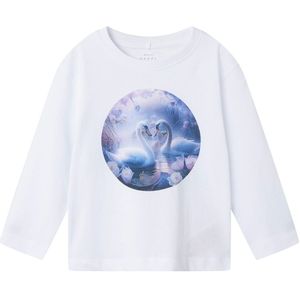 Name It Blouse - NmfVotea - Bright White/Zwanen - Name It - 2 jaar (92) - Shirts
