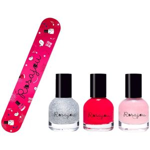 Rosajou Nagellakken m. Nagelvijl - 4 Onderdelen - Ballerina's/Ma - Rosajou - OneSize - Nagellak