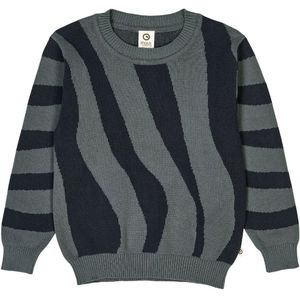 Müsli Blouse - Gebreid - Jacquard - Stormachtig Blue - Müsli - 1½ jaar (86) - Shirts