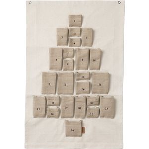 ferm Living Kerstkalender - Grenen - Mini - Natural - ferm Living - OneSize - Kalender