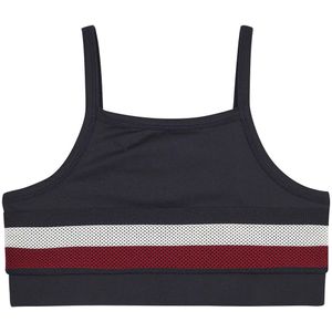Tommy Hilfiger Top - Global Stripe Sport - Desert Wolk - Tommy Hilfiger - 10 jaar (140) - Tanktop