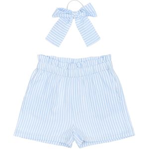 The New Shorts en Haarelastiek - TnNalani - White Swan Striped - The New - 5-6 jaar (110-116) - Shorts