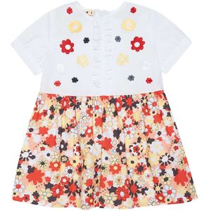 Marni Jurk - Wit/Roze m. Bloemen - Marni - 1 jaar (80) - Jurk
