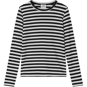 Mads Nørgaard Blouse - Talika Top - Black/Vanilla Ice - Mads Nørgaard - 10 jaar (140) - Shirts