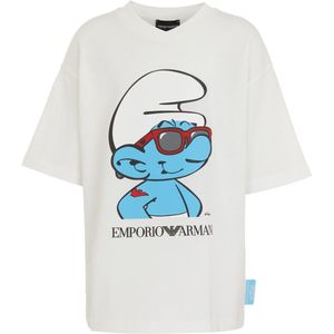 Emporio Armani T-Shirt - Wit m. Smurf - Emporio Armani - 6 jaar (116) - T-Shirts