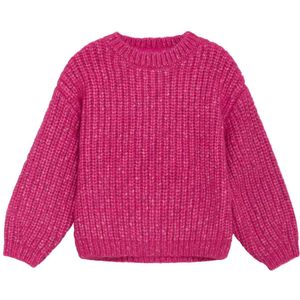 Minymo Blouse Breien - Fuchsia Fedora - Minymo - 4 jaar (104) - Shirts
