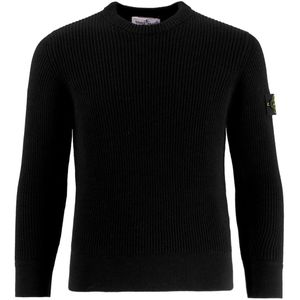 Stone Island Blouse - Wol - Zwart - Stone Island - 10 jaar (140) - Shirts