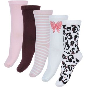 Name It Sokken - NkfVilde - 5-pack - Bright White/Hearts - Name It - 37/39 - Sokken