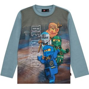 LEGO® Wear Ninjago Blouse - LwTaffy - Blauw - LEGO® Wear - 4 jaar (104) - Shirts