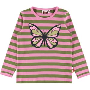 DYR-Cph Blouse - Dierlijk gebrul - Rose/Olive Vlinder - DYR - 2 jaar (92) - Shirts