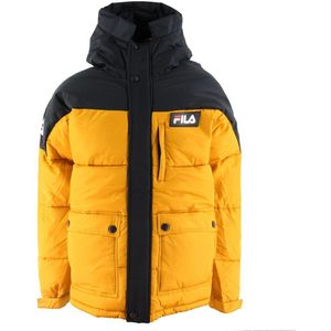 Fila Gevoerde Jas - Escurcione - Geel/Zwart - Fila - 18-20 jaar - Donsjassen