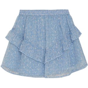 Creamie Rok - Flower Lurex - Voor altijd Blue - Creamie - 6 jaar (116) - Rok