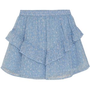 Creamie Rok - Flower Lurex - Voor altijd Blue - Creamie - 10 jaar (140) - Rok