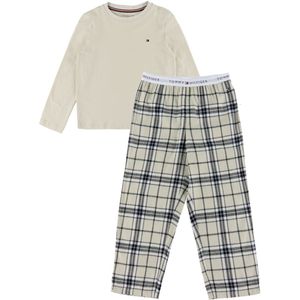 Tommy Hilfiger Pyjama set - Krantenpapier/Tartan krantenpapier - Tommy Hilfiger - 4-5 jaar (104-110) - Pyjama - Tweedelig