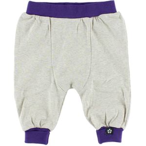 Papfar Katoenen Broek - Crème Gevlekt m. Paars - Papfar - 68 - Broeken - Katoen