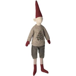 Maileg Elf - Maat 5 - Jongen m. Gehaakt Trui - Maileg - OneSize - Decoratie