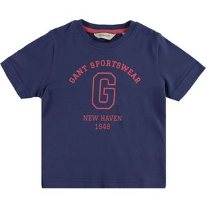 GANT T-Shirt - Boog - Dusty Navy m. Print - GANT - 9-10 jaar (134-140) - T-Shirts