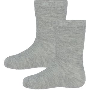 Minymo Sokken - 2-pack - Light Grey Melange - Minymo - 11/14 - Sokken