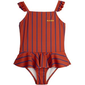 Mini Rodini Zwempak - UV50+ - Stripe - Roestrood/Blauw - Mini Rodini - 6-7 jaar (116-122) - Badmode