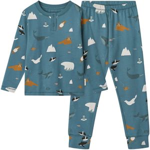 Liewood - Wilhelm Printed Pyjamas Set - Arctic Sea / Ocean View - Pyjama