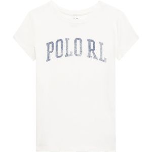 Polo Ralph Lauren T-Shirt - Bekijk Hill - Wit m. Navy - Polo Ralph Lauren - 7 jaar (122) - T-Shirts