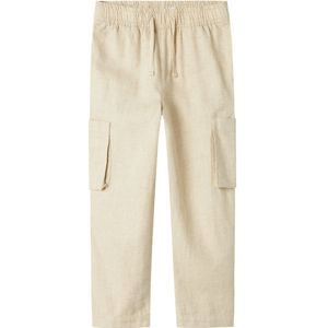 Name It Broek - NkmFanka - Peyote Melange - Name It - 8 jaar (128) - Broeken - Katoen