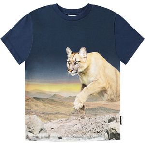 Molo T-Shirt - Roze - Puma Blue - Molo - 4 jaar (104) - T-Shirts