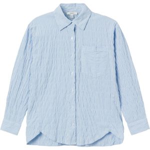 Name It Overhemd - NkfDustripes - Chambray Blue - Name It - 7-8 jaar (122-128) - Overhemd
