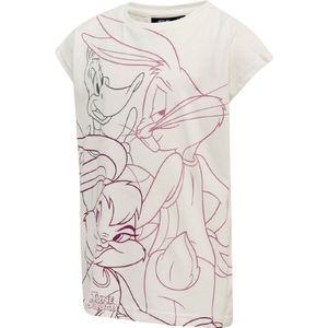 Hummel T-Shirt - hmlSpace Jam Diez - Marchmallow - Hummel - 4 jaar (104) - T-Shirts