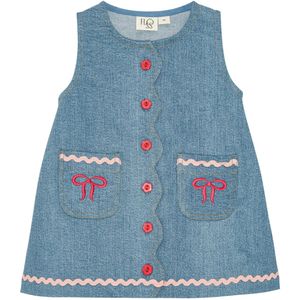 Flöss Spencer - Hazel - Denim - Mid Blue Spoelen - Flöss - 2 jaar (92) - Jurk