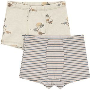 Konges Sløjd Boxershorts - 2-pack - GOTS - Kubi/Stripe Bluie - Konges Sløjd - 2 jaar (92) - Boxershorts