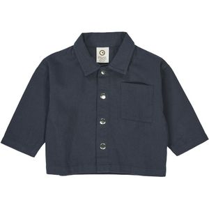 Müsli Overhemd - Twill Baby - Nacht Blue - Müsli - 1 jaar (80) - Overhemd