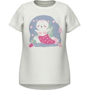 Name It T-Shirt - NmfVix - Bright White - Name It - 1½ jaar (86) - T-Shirts