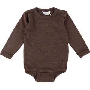 Joha Romper L/æ - Wol - Donkerbruin - Joha - 50 - Romper L/S