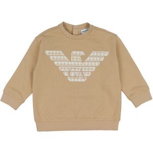 Emporio Armani Sweatshirt - Zenzero Chiaro m. Wit - Emporio Armani - 12 mnd - Sweatshirt