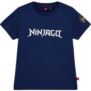 LEGO® Ninjago T-Shirt - LWTano - Dark Navy m. Tekst - LEGO® Wear - 4 jaar (104) - T-Shirts