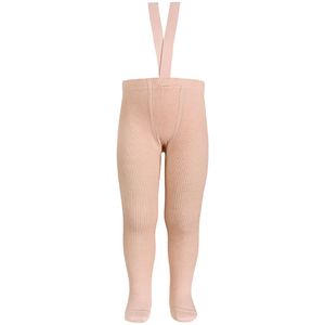 Condor Panty's m. Bretellen - Wol - Roze Poeder - Condor - 6-12 mnd - Panty's