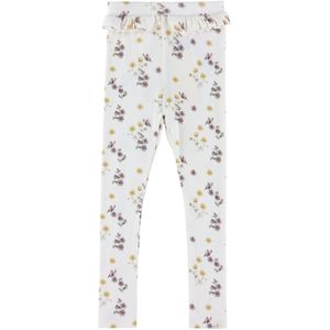 Lil' Atelier Leggings - NmfGavo - Coconut Melk/Flower Mix - Lil Atelier - 6 jaar (116) - Leggings