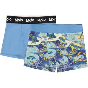 Molo Boxershorts - Justin - 2-pack - Pixel Sea - Molo - 3-4 jaar (98-104) - Boxershorts