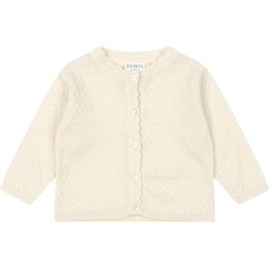 Fanga Fontana Cardigan - Gebreid - Venti Pointelle - Antique Whi - Fanga Fontana - 6 mnd - Cardigan